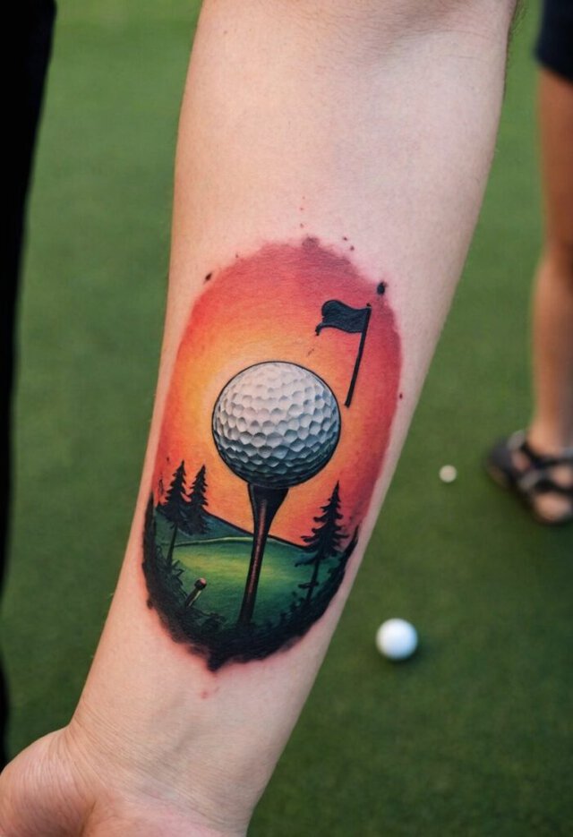 Golf tattoo ideas 4